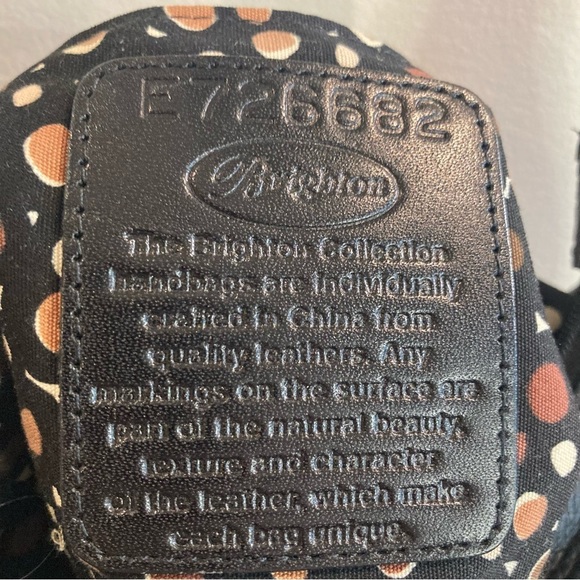 BRIGHTON Leather Metal Accents Braided Handle E726652 Shoulder Bag  Purse - Picture 11 of 14